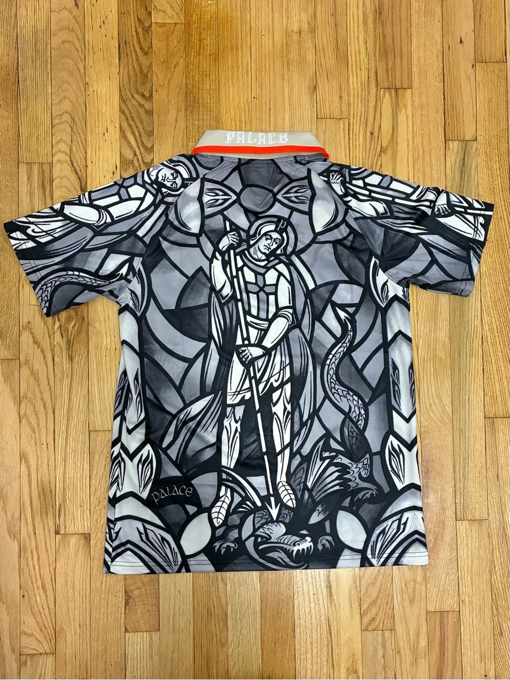Palace x Nike England Soccer Jersey Gray in size large - Picture 8 of 9